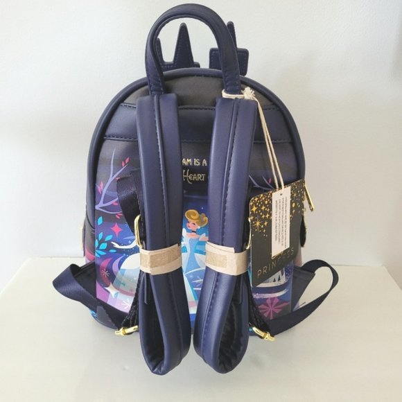 DISNEY X LOUNGEFLY Cinderella Castle Backpack & Wallet Matching Bundle Set main image 5